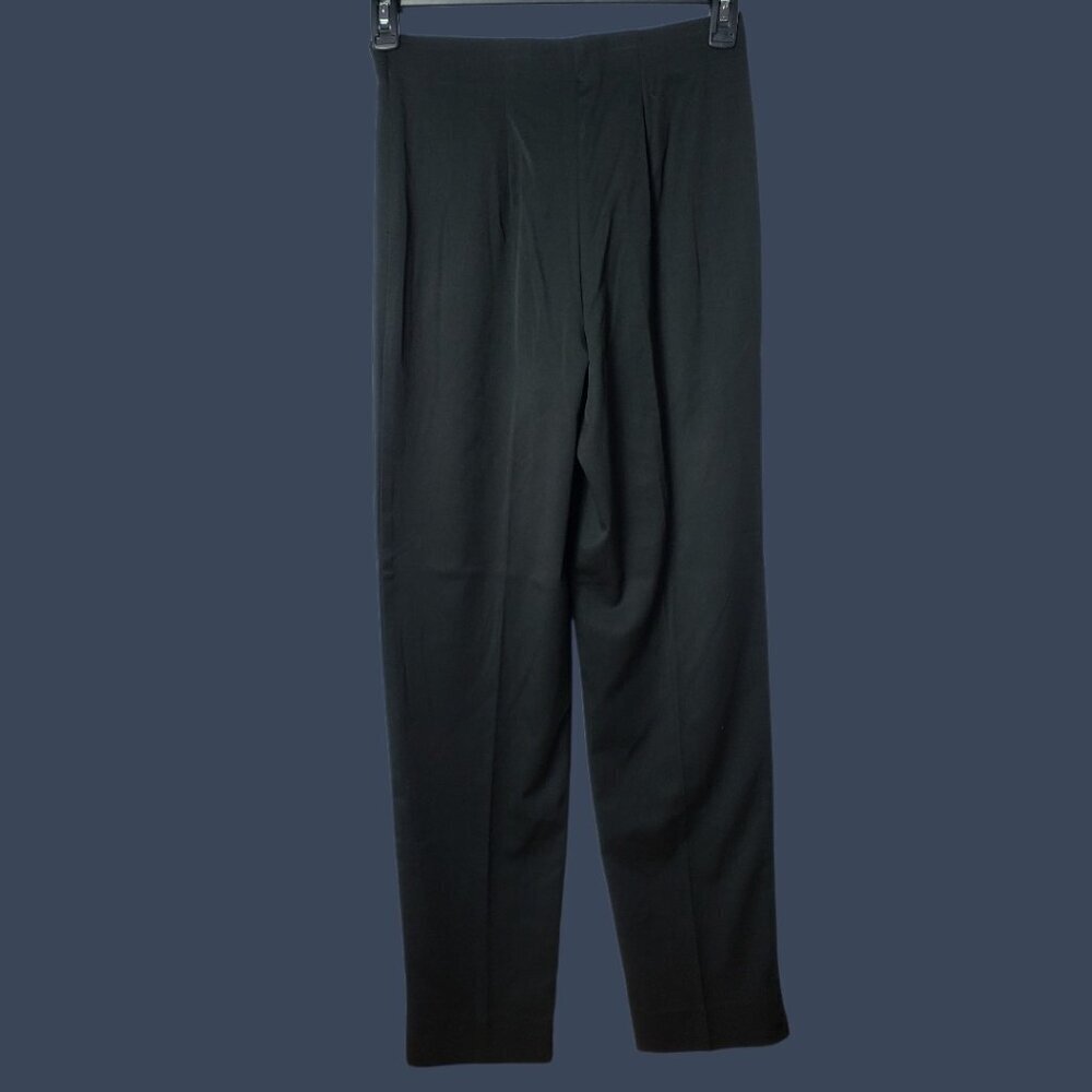 Briggs NY Womens Pleated Straight Dress Pants Black Size 8 - Picture 2 of 16